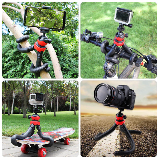 Versatile Octopus Tripod: Flexible Stand for Live Streaming and Photography