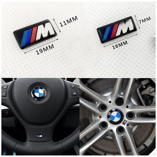 BMW steering wheel decoration sticker 3 series 5 series 7 series BMW X1X3X5X6 key hub M car sticker