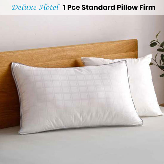 Accessorise Deluxe Hotel Standard Pillow Firm 45 x 70 cm